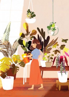 Plant girl Poster