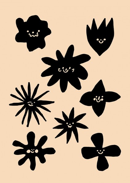 Dark Flower Date Poster