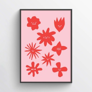 Plakat Red Flower Date 2