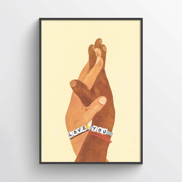 Plakat Love you Plakat Love you