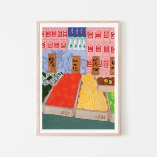 Plakat Owocowy stragan 2
