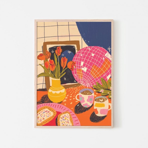 Disco tea Poster Disco tea Poster