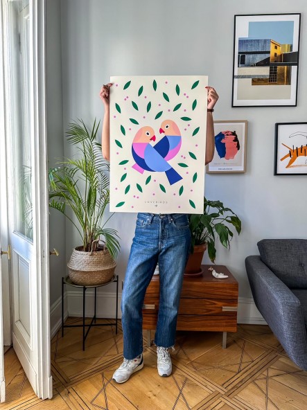 Plakat Love Birds Plakat Love Birds