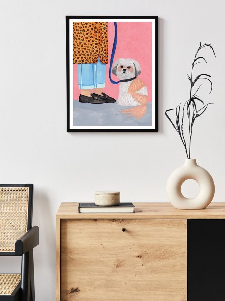 Dog And Fashion Poster