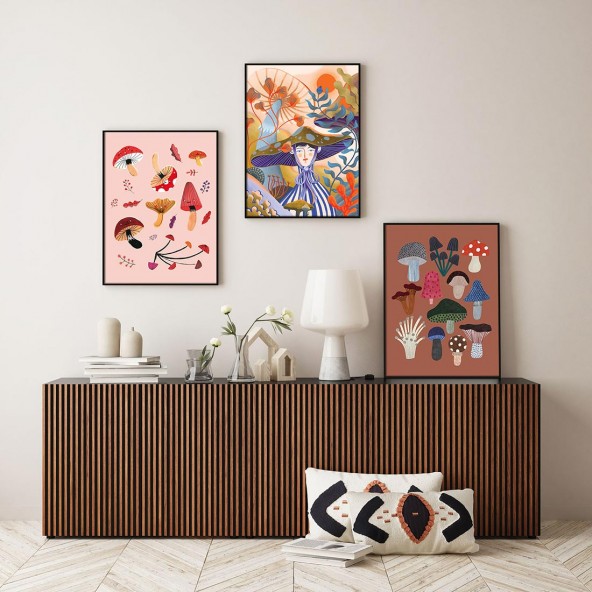 Mushrooms Poster Mushrooms Poster