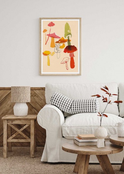 Mushrooms Poster Mushrooms Poster