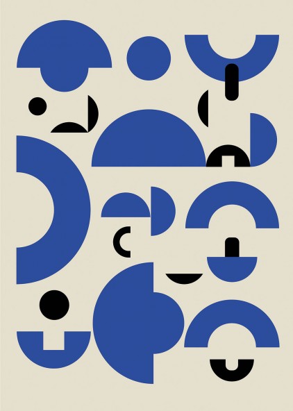 Blue & Grey Gallery Wall Blue & Grey Gallery Wall