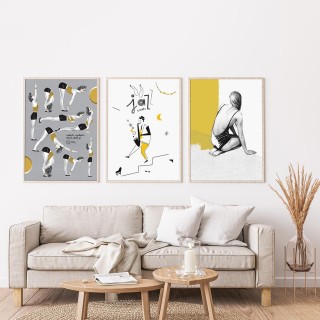Yoga & Jazz Gallery Wall