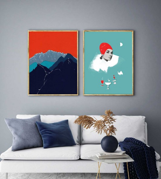 Plakat Vintage Lady II