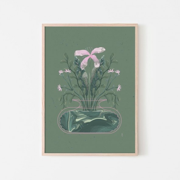 Plakat Wiosenny wazon