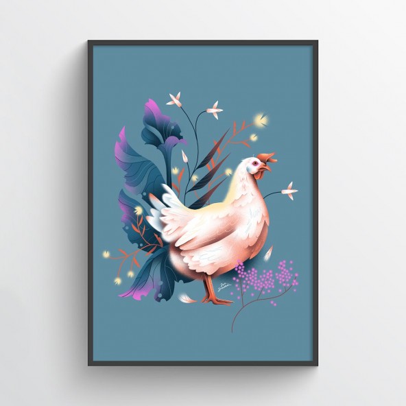Hen Poster