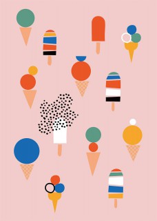 Plakat Lody