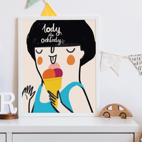 Plakat Lody dla ochłody Plakat Lody dla ochłody