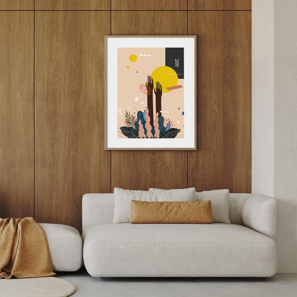 Plakat Łapiąc sierpniowe słońce Plakat Łapiąc sierpniowe słońce