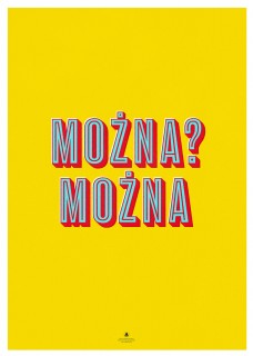 Plakat Można żółty