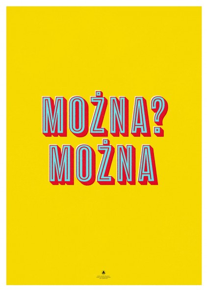 Plakat Można żółty Plakat Można żółty