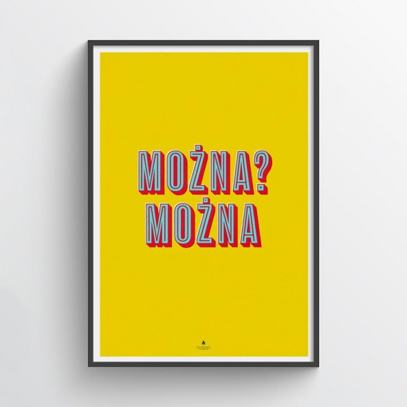 Plakat Można żółty Plakat Można żółty