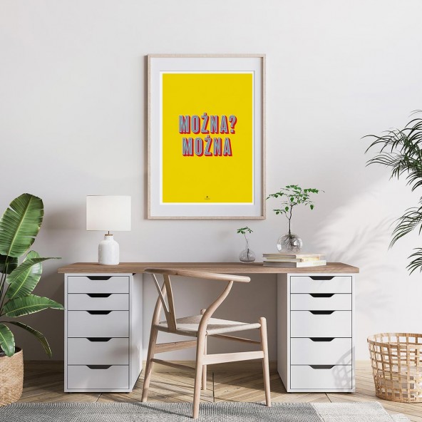 Plakat Można żółty Plakat Można żółty