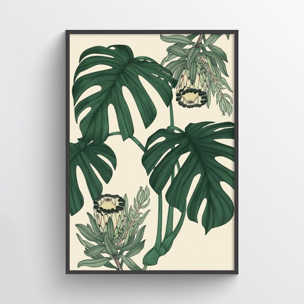 Monstera Protea Poster Monstera Protea Poster