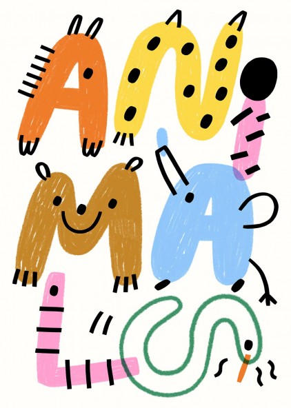 Plakat Susie Hammer "Animals"