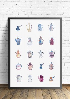 Plakat Coffee pots 2