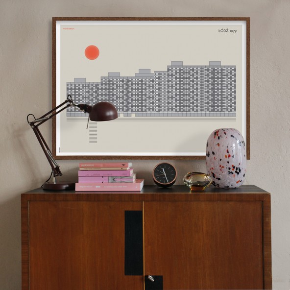 Plakat Manhattan / Łódź