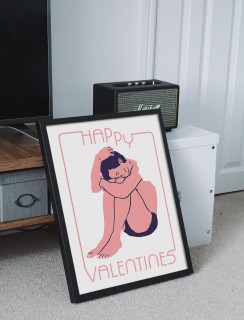 Happy Valentines Art Print 2