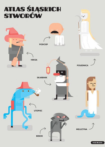 Plakat Atlas śląskich stworów Plakat Atlas śląskich stworów