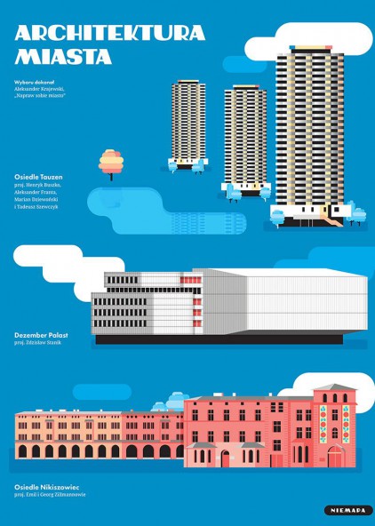 Plakat Architektura Katowic