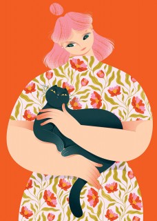 Black cat Poster