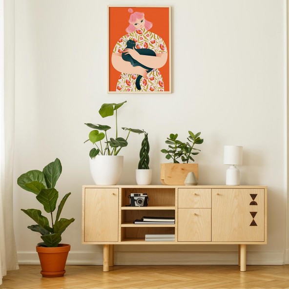 Plakat Czarny kot Plakat Czarny kot