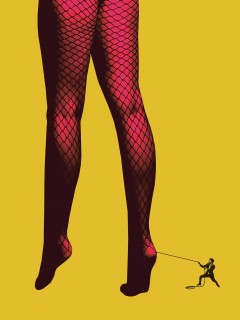 Cabaret tights Art Print