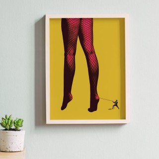 Cabaret tights Art Print 2