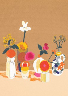 Plakat Citrus and Flowers