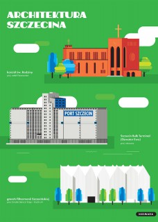 Plakat Architektura Szczecina