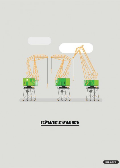 Plakat Dźwigozaury