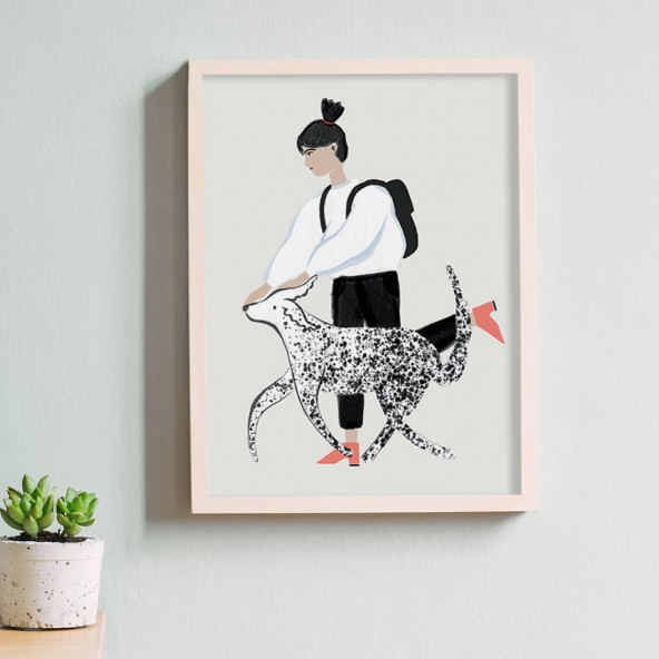 Walk with dog Poster Walk with dog Poster