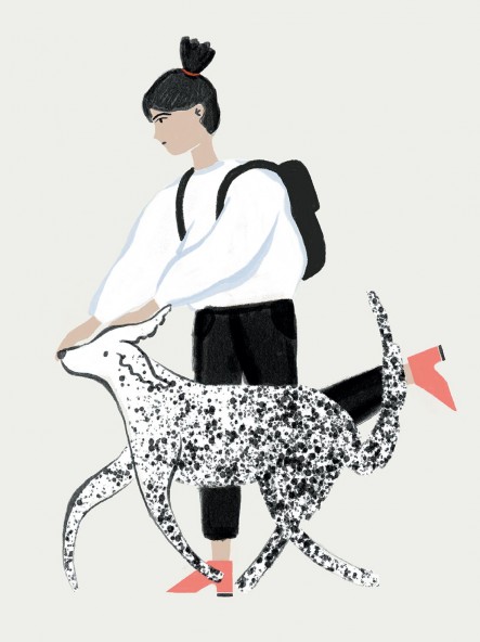 Plakat Walk with dog Plakat Walk with dog