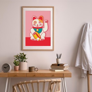 Plakat Maneki-Neko 2