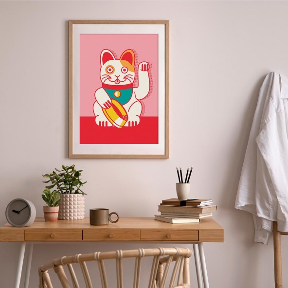 Plakat Maneki-Neko Plakat Maneki-Neko