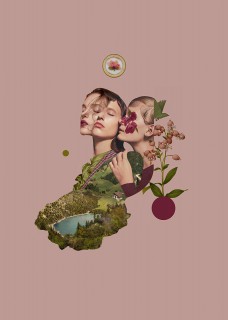 Plakat Halfworlds dusty pink