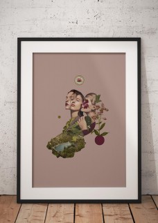 Plakat Halfworlds dusty pink 2