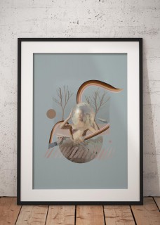 Plakat Halfworlds baby blue 2