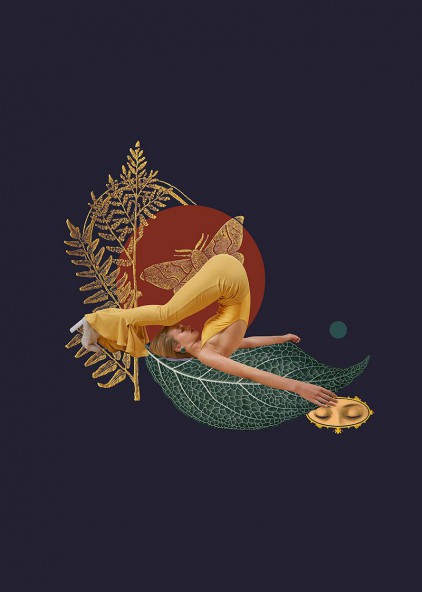 Plakat Halfworlds dark blue Plakat Halfworlds dark blue