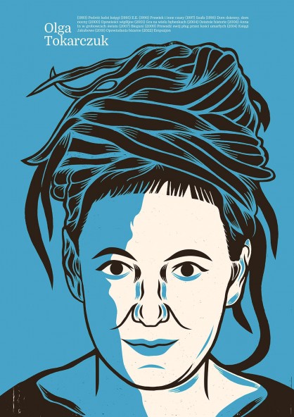 Plakat Olga Tokarczuk Plakat Olga Tokarczuk