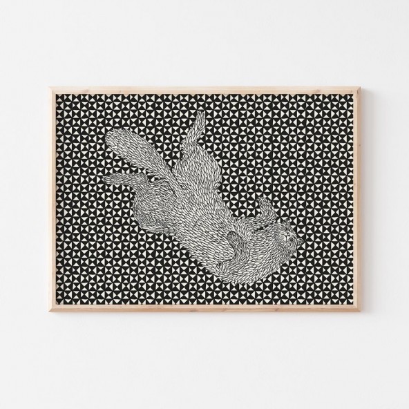 Rug cat Poster
