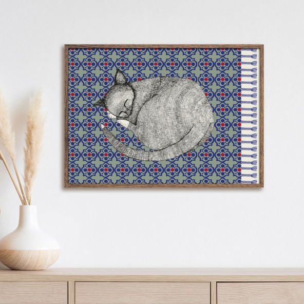 Plakat Kot kłębuszek Plakat Kot kłębuszek