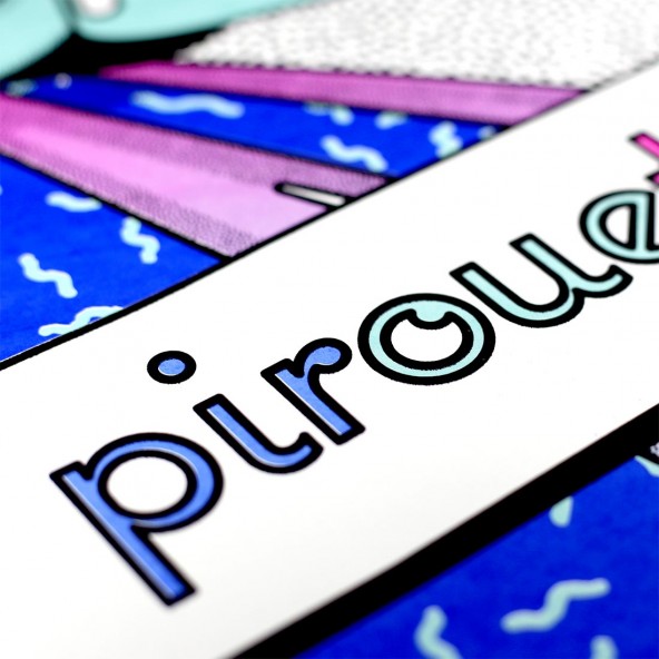 Pirouette Rollerskate Turquoise Art...