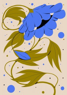 Plakat Blue