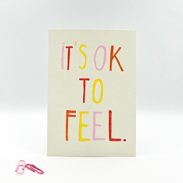 Mini Poster It's ok to feel
